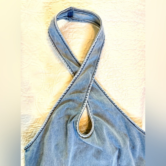 Ser.o.ya Denim Halter Dress Size Small Hugo Dress - Picture 3 of 12
